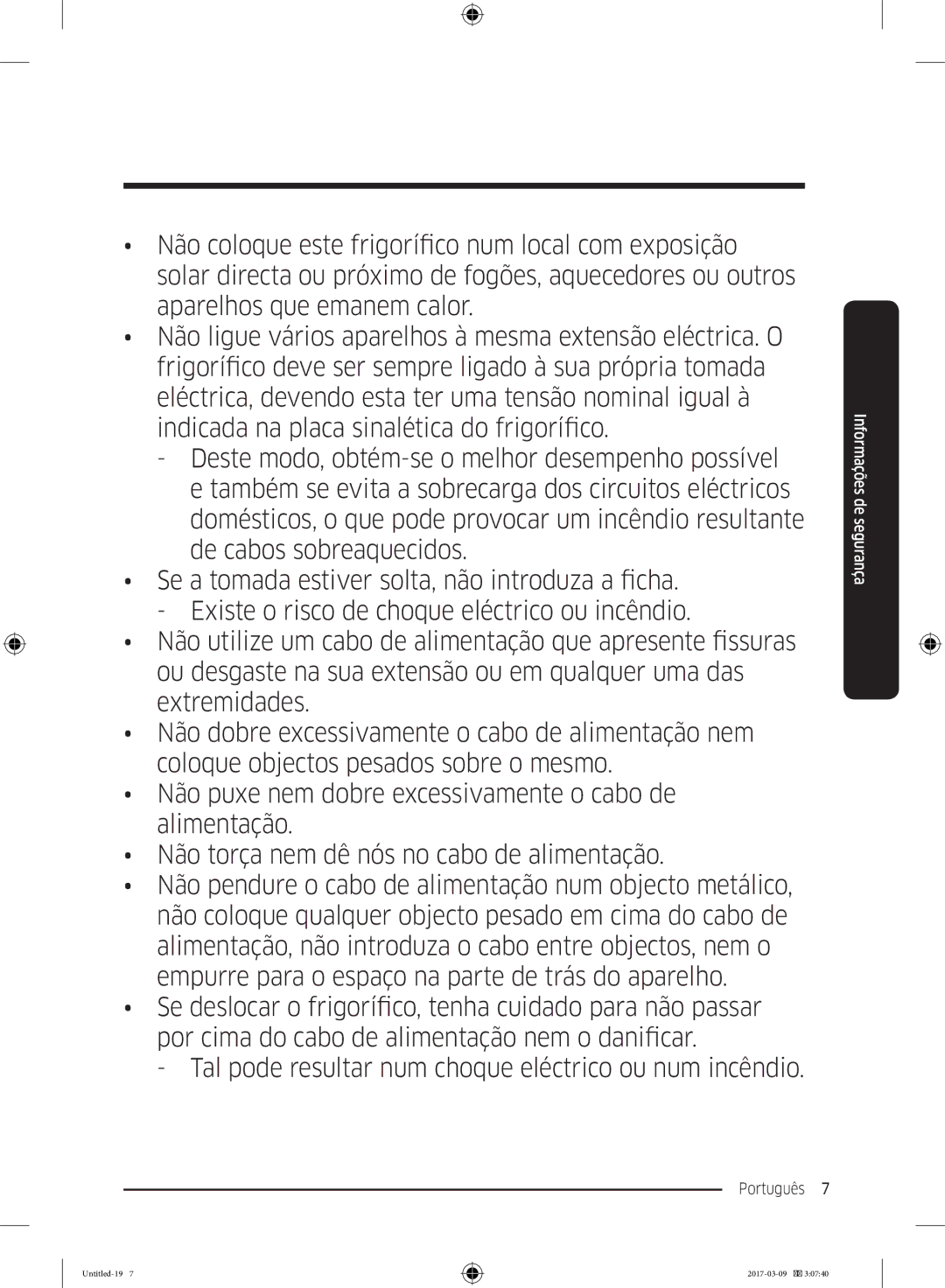 Samsung RZ32M71207F/ML, RZ32M7135S9/ES manual Português  